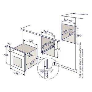 SERIE 600 Fr65G Surroundcook Noir Mat Classe A Four Encastrable 72L de Capacité L60cm - Product Image 2