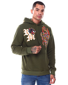 500 GSM surdimensionné pull à capuche goutte épaule poids lourd bouffée impression sweats à capuche hommes pour haute qualité - Product Image 3