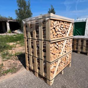 Leña seca al horno Madera dura sazonada Leña seca de larga duración Embalada en bolsas para fuegos domésticos o al aire libre. - Product Image 1