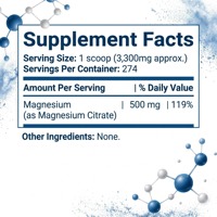 Capsules de citrate de magnésium OEM, complément minéral pour la fonction musculaire, le métabolisme énergétique et la santé osseuse