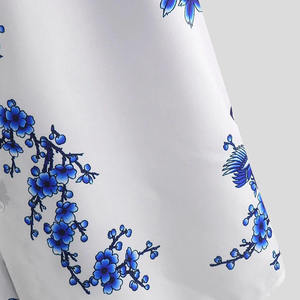 Chemise à imprimé floral d'été pour homme, chemise décontractée à manches courtes, légère, pour les vacances à la plage - Product Image 5