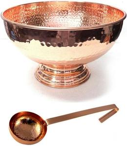 Cuencos de Cobre para Servir Sopas, Utensilios de Cocina, Hogar, Hotel, Restaurante, Frutas, Cuenco Redondo de Metal Plateado Hecho a Mano para Servir en Hoteles - Product Image 1