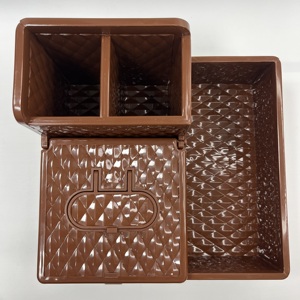 ถาดพลาสติก PP ขึ้นรูปตามสั่งสำหรับตะเกียบจัดเก็บที่มีประสิทธิภาพช้อนส้อมสำหรับร้านอาหารคาเฟ่สำหรับใช้ในครัว - Product Image 1