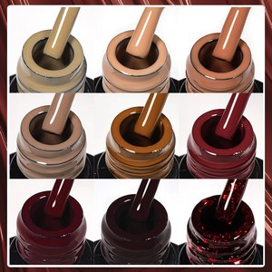 RONIKI Gel <span class=keywords><strong>Vernis</strong></span> À Ongles Brun Terre Café Couleur Série <span class=keywords><strong>Semi</strong></span> <span class=keywords><strong>Permanent</strong></span> UV Gel Chocolat Automne Hiver Nail Art Gel <span class=keywords><strong>Vernis</strong></span> - Product Image 2