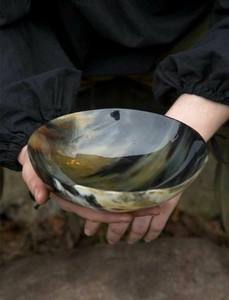 Auténtico tazón de cuerno natural hecho a mano taza para beber decoración rústica vajilla de lujo a granel al por mayor disponible - Product Image 2