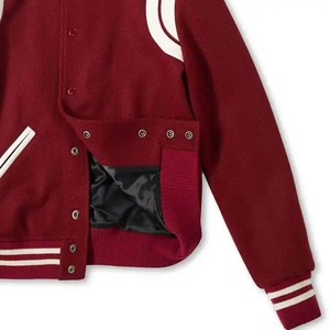 Hot Selling Men's <b>Wool</b> Jacket Custom Colors and Logo Fashionable Lettermen Design High Street Style Winter - Product Image 2