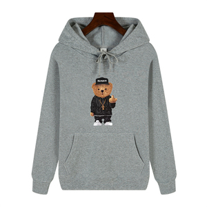 Vente en gros de sweats à capuche vintage surdimensionnés à fermeture éclair, 230 g/m², 100 % polyester, noirs, avec broderie technique et impression hivernale, design personnalisé - Product Image 3