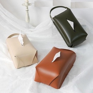 Boîtes à mouchoirs en cuir vintage rectangulaires de grande taille, de haute qualité et anti-humidité, pour un usage quotidien - Product Image 3