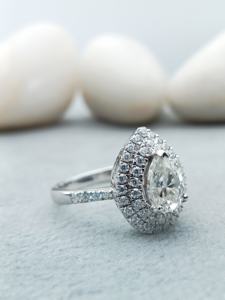 Custom Fancy Solitaire VVS Moissanite Gold 14k 18k Engagement Wedding Ring Trendy 925 Silver Set 100% Satisfaction Guaranteed" - Product Image 4