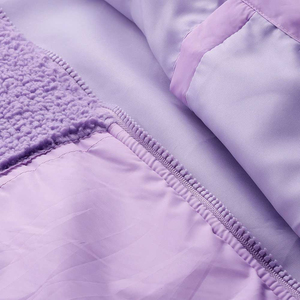 Veste Sherpa élégante au look unique avec fermeture à glissière pour hommes Veste Sherpa avec cordon de serrage Attaché Doublure intérieure en polaire Veste Sherpa pour hommes - Product Image 6