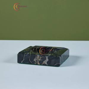 New Look Pattern Natural Marble Smoking <b>Ashtray</b> Square Shape Finest Quality Black Cigarette <b>Ashtray</b> Holder For Hotel & Bar - Product Image 3