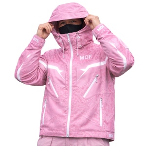 Custom <b>Pink</b> Reflective Windbreaker Color Changing <b>Waterproof</b> Water Reactive Hiking Windbreaker <b>jacket</b> for men OEM Supplier USA - Product Image 1
