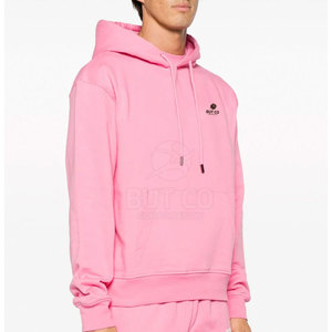2025 usine en gros hommes hiver décontracté couleur unie respirant doublé sweat à capuche Logo personnalisé sweats à capuche faits - Product Image 3