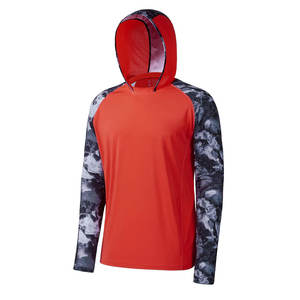 Sudaderas de pesca con estampado de sublimación para hombres con su logotipo Producto más vendido Sudaderas con capucha de pesca de gran tamaño para hombres - Product Image 1