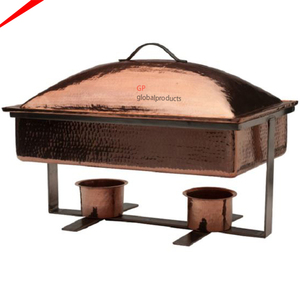 Gaufrier rond en métal doré, design royal, restaurant, pour fête, mariage, réchauffeur d'aliments, pouces - Product Image 6