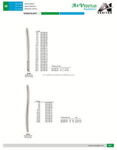 Dilatateurs utérins manuels Pratt de haute qualité, équipement d'obstétrique et de gynécologie, instruments chirurgicaux en acier inoxydable, certifiés CE - Product Image 4