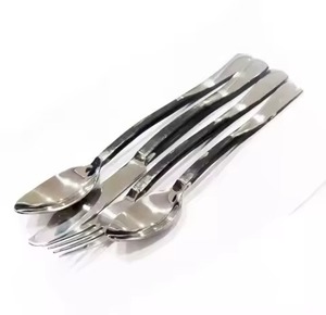 Juego de cubiertos de metal de lujo Cubiertos de acero inoxidable de calidad superior Cuchara Tenedor Cuchillo para comedor y eventos - Product Image 2