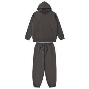 Ensemble de survêtement pour homme de haute qualité personnalisé, lavage à l'acide, streetwear, imprimé, sweat-shirt à capuche court et pantalon de survêtement pour couple - Product Image 3