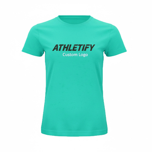 Camiseta de fútbol para mujer de alta calidad Color sólido con nombre y logotipo personalizables para equipos y jugadores individuales. - Product Image 1