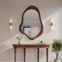 Miroirs muraux de luxe en bois de manguier
