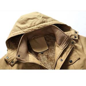 New Soft Shell Jacket Bomber Jacket Men Multi-pocket Winter Warm Hooded <b>Coats</b> Fleece Thick Men's Jackets - Product Image 4