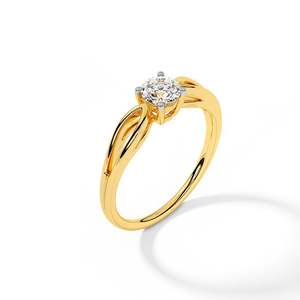 Anant lujo diamante anillo fabricantes venta al por mayor joyería oro 14kfine joyería anillos anillo de compromiso - Product Image 2