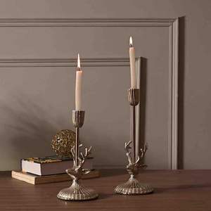 Bougeoir vintage décoratif animal en or antique pour Noël Chandelier antique élégant avec un design complexe - Product Image 3