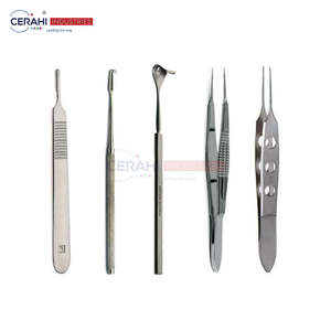 Ensemble d'instruments de chirurgie de blépharoplastie manuelle en acier inoxydable de classe I certifié CE Garantie de 3 ans-Sécurité MOL Plastique Métal - Product Image 4