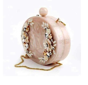 กระเป๋าคลัทช์แฟชั่นทำด้วยมืออีพ็อกซี่เรซินทันสมัยทันสมัยกันน้ำแม่เหล็กฝาปิดรูปแบบหินปรับแต่งได้ทุกวันตอนเย็น - Product Image 5