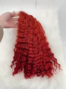 Dentelle Transparente Remy cheveux humains du Vietnam Perruques Renouvelables En Gros Vietnamien HumanHair Couleur Orange Vague Profonde BobExtensions - Product Image 3