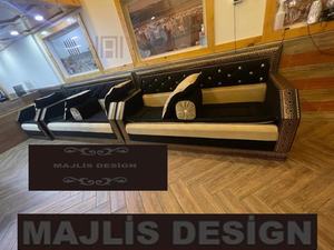 Sofá Marroquí Sedari, Jalsa Marroquí, Salón Marroquí, Lujoso Conjunto de Sofás en Forma de U, Conjunto de Sofás de Madera, Solo Enviamos Este Producto a Europa - Product Image 6