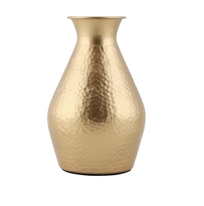 Latest Flower <b>Vases</b> <b>set</b> of 2 Gold Coated Finished New Metal Flower Pot For Home Living Room Table Top Decorative Item - Product Image 4