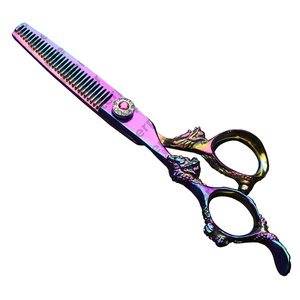 Ciseaux professionnels en acier inoxydable de 6 pouces pour l'amincissement et la coupe des cheveux Ciseaux droits de coiffure - Product Image 2