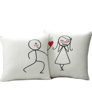 Trendy Multicolor 100% Polyester Square <b>Cushion</b> Cover Wedding Anniversary Gift for Home or Hotel Use - Product Image 1