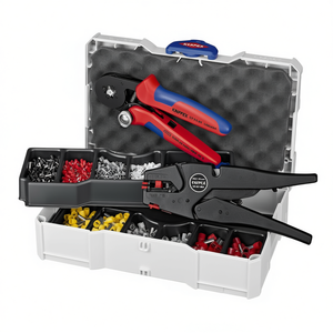 Knipex Crimp Assortment for <b>Wire</b> End Sleeves Self-Adjusting Insulation <b>Stripper</b> with Crimping Pliers - Product Image 3