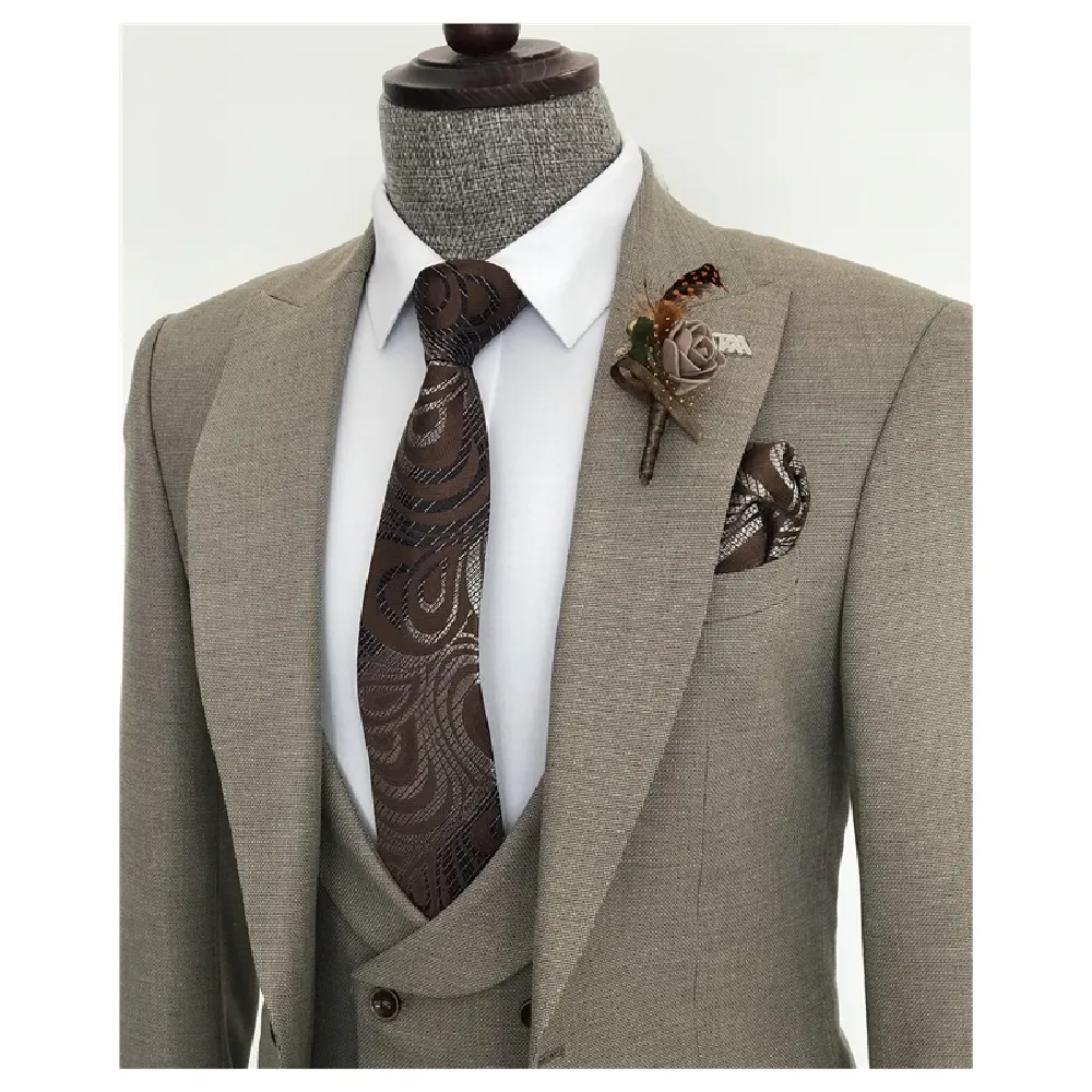 Suits for Men Luxury Class Business Style High Quality Fabric Best Price Gray Color from Manufacturer