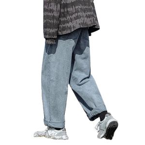 Jeans en denim droits de haute qualité, respirants, tendance, grande taille, style baggy pour hommes, logo et design personnalisés, service OEM disponible - Product Image 6