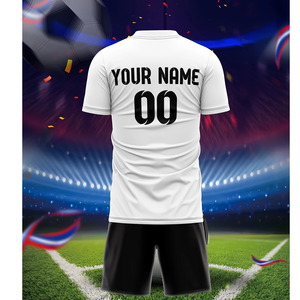 Camiseta de fútbol americano para adultos al por mayor: Blanca, manga larga, cuello redondo, poliéster, perfecta para deportes de equipo, entrenamiento - Product Image 5