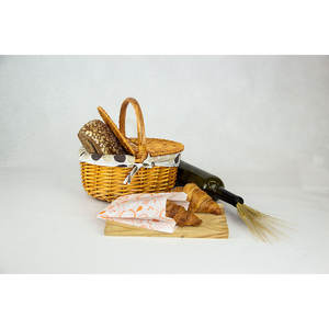 Sac en papier anti-graisse imprimé Memphis 12+6x20cm 35gsm, papier professionnel, 1000 pièces, B2B - Product Image 1