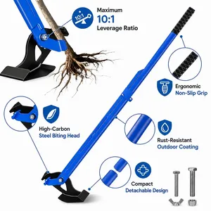 JH-Mech Foldable Sapling Puller for 1/4 to 2" Woody Stems Heavy Duty Manual <strong>Tree</strong> Puller for Weeds <strong>Stumps</strong> Root Remover Tool - Product Image 4