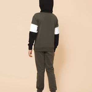Conjunto de Chándal Deportivo de Invierno para Niños 2026, 100% Algodón, Sudadera Informal con Pantalones Jogger y Estampado - Product Image 2
