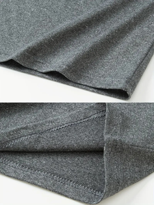 เสื้อยืดคอวีแขนสั้นลำลองสำหรับผู้ชายน้ำหนักเบาระบายอากาศได้ดีเสื้อแห้งเร็วเสื้อสำหรับกลางแจ้งสีแดงฟ้าเทา - Product Image 5