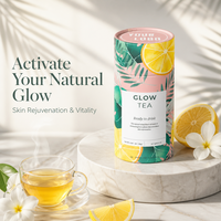 Infusion Détox Bien-être Éclaircissante et Éclatante pour la Peau, Marque Privée Premium OEM ODM, 14 Sachets de Thé Naturel au Citron pour un Éclat Radieux