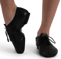 Chaussures de danse jazz professionnelles pour femmes BOLD SMART à talon bas, dessus en cuir véritable, doublure en daim, semelle intérieure en coton, design à semelle fendue