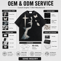 T-shirt en coton lavé pour homme, coupe ample, col rond, épaules tombantes, imprimé graphique artistique visage et papillon, style Hip Hop High Street