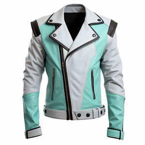 Chaqueta de Cuero de Oveja Original para Hombre, Diseño Vintage de Última Moda, Chaqueta de Cuero Genuino OEM Estilo Motero, Alta Calidad 2026 - Product Image 1