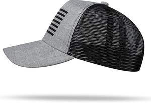 Custom Logo American Flag Trucker Hat acid wash Cotton Vintage Dad Hat Adjustable Denim Sports Washed <b>Black</b> <b>Baseball</b> <b>Cap</b> - Product Image 5