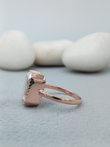 Free Shipping Fine Jewelry 14K Solid <b>Rose</b> Gold VVS Lab Grown 2.5 CT Emerald Diamond Engagement Wedding Set Classic for Parties - Product Image 2