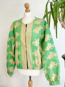 Vente chaude Vintage toutes saisons portant des robes Kantha Kimonos dans des robes de veste ouverte Style unisexe dans l'impression florale traditionnelle - Product Image 6