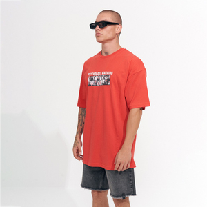 Camisetas para hombre Camisetas de gran tamaño de algodón pesado O-cuello Transpirable Mangas cortas Camisetas de color puro - Product Image 3